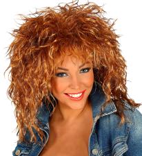 80s Rock Star Wig:brown 