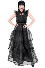 Dark Girl Ballkleid mit Gürtel 