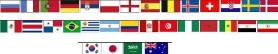 WM 2018 Flaggengirlande:12m 14x21cm 