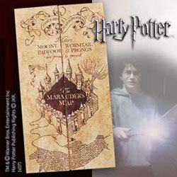 Die Karte des Herumtreibers :Replik Harry Potter:39 x 184 cm, beige 