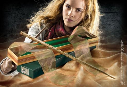 Magic wand Hermine Granger: Harry Potter Magic wand replica:38 cm, brown 