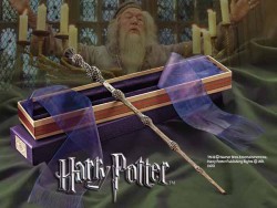 Magic wand Albus Dumbledore: Harry Potter Magic wand replica:38 cm, brown 