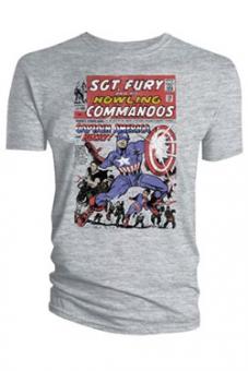 Captain America T-Shirt : And the howling commandos cover 