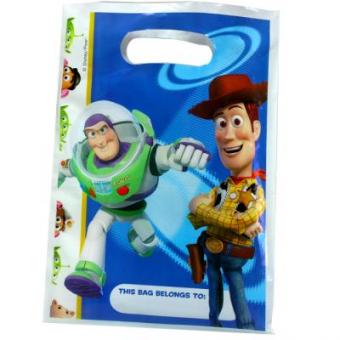 Toy Story Sacs cadeaux:6 pièce, 16 x 23 cm, bleu 