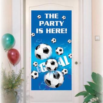 Football Affiche de porte: The Party Is Here:76 x 152 cm, multicolore 
