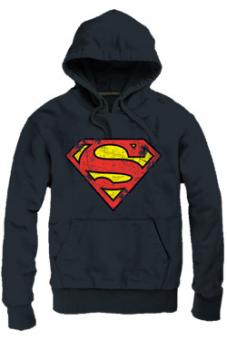 Supermann Kapuzenpullover: Logo:schwarz 
