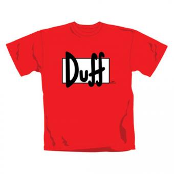 Simpsons T-Shirt Man: Duff:red 