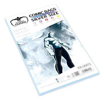 Ultimate Guard Comic Bags: Silver Size Resealable:100 Item, 181 x 268 mm 