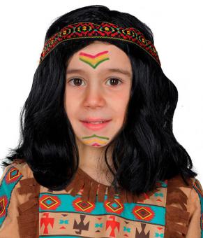 Indian children's wig:black 