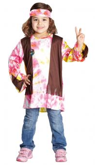 Hippie kids costume  2pcs.:colorful 