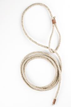 Lasso with noose:250 cm, beige 