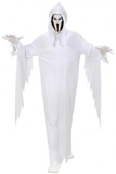 Robe fantôme: Costume effrayant pour enfant:blanc 140 cm