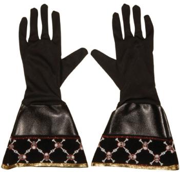 Piraten Handschuhe:schwarz 
