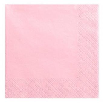 Napkins:20 Item, 33 x 33cm, pink 