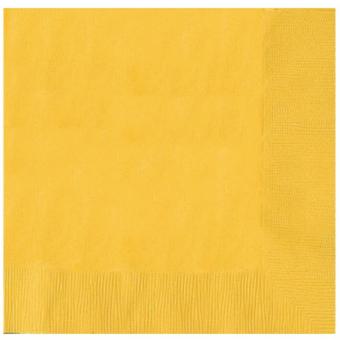 Napkins:20 Item, 33 x 33cm, yellow 