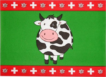Schweiz Tischset: 1.August Dekoration:12 Stück, 40 x 30 cm, bunt 