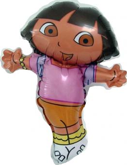 Dora: Mini Ballon feuille avec Stab: Ne convient pas à l'hélium.:38 x 29 cm, marron 