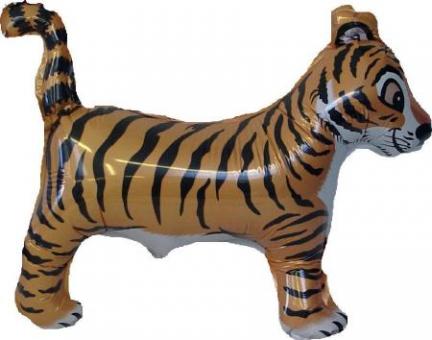 Tiger: Ballon feuille Mini: Ne convient pas à l'hélium.:28 x 34 cm, orange 