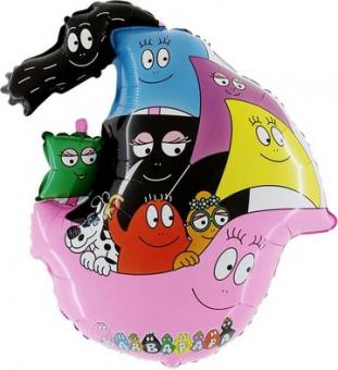 Barbapapa: Folienballon Boot:mehrfarbig 