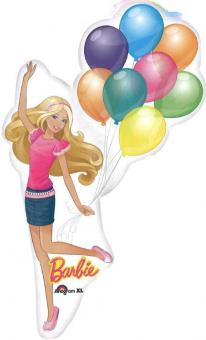 Barbie Folienballon:120 x 60 cm, bunt 