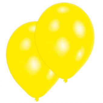 Balloons:10 Item, 27.5cm, yellow 