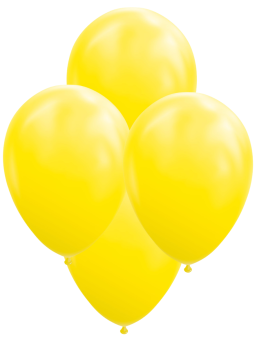Luftballons:10 Stück, 27.5cm, gelb 