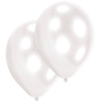 Luftballone:10 Stück, 27.5 cm, weiss 