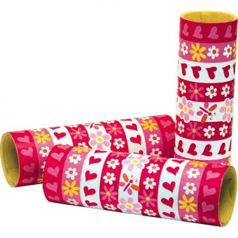 Liebes Luftschlangen:3 Stück, 4 m x 14 mm, mehrfarbig 