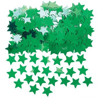 Decorative confetti Stars:14g / 1.5 x 1.5cm, green 