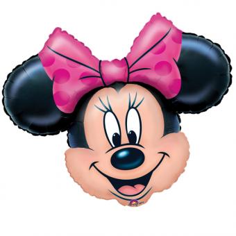 Minnie Mouse Folienballon:70 x 60 cm, mehrfarbig 