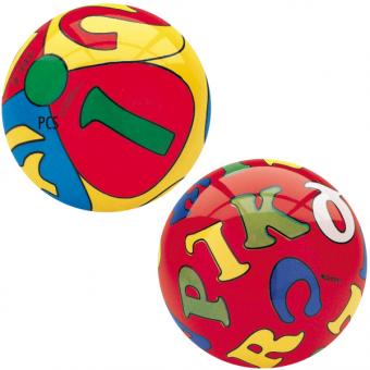 MONDO: Ball Buchstaben Zahlen :14 cm 