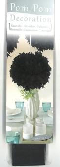 Pompom:30cm, schwarz 