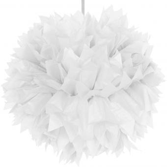 Pompom:30 cm, weiss 