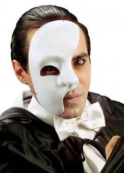 Masque Domino Phantom:blanc 