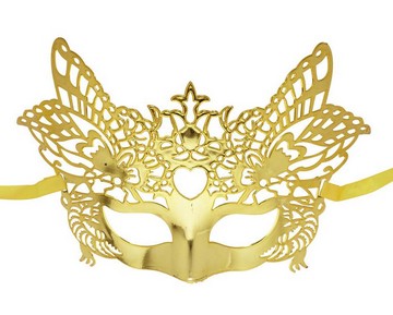 Domino Mask Venetian:or/gold 