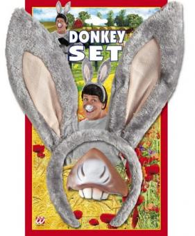 Donkey Set: Ears and Nose:grey 