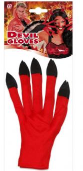 Teufel Handschuhe:rot 