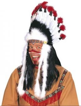 Indianer Häuptling Kopfschmuck:mehrfarbig 