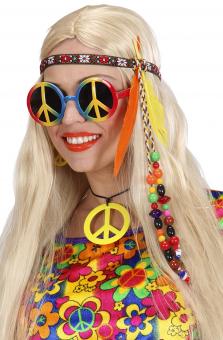 Hippie Stirnband mit Federn:mehrfarbig 