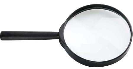 Detective magnifying glass:20 cm, black 