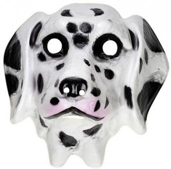 Dalmatiner mask for kids:white One size