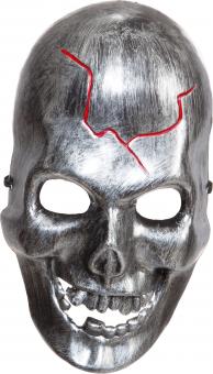 Skull Half mask:silver 