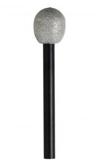 Mikrofon  Plastik:25 cm, silber 