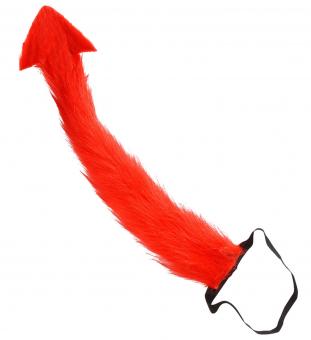 Devil's tail, plush:red 