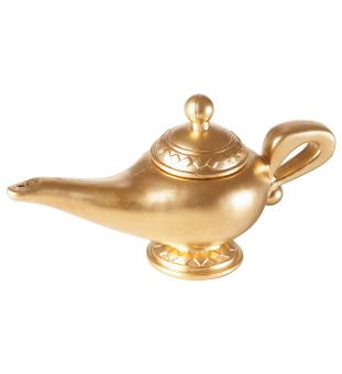 Aladdin's magic lamp:22x12 cm, or/gold 