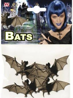 Bats set:4Item, 10cm, black 