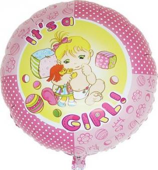 It's a Girl Balloon foil:40cm, pink 
