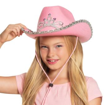 Chapeau de cow-girl (Taille enfant):rose 