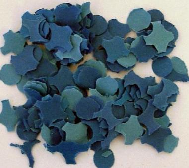 Confettis:10 kg, bleu 