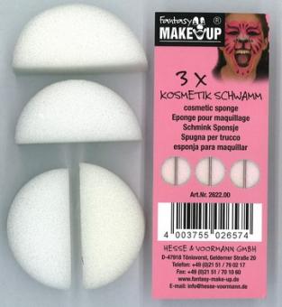 Cosmetic sponge, set of 6: Fantasy Make Up:white 